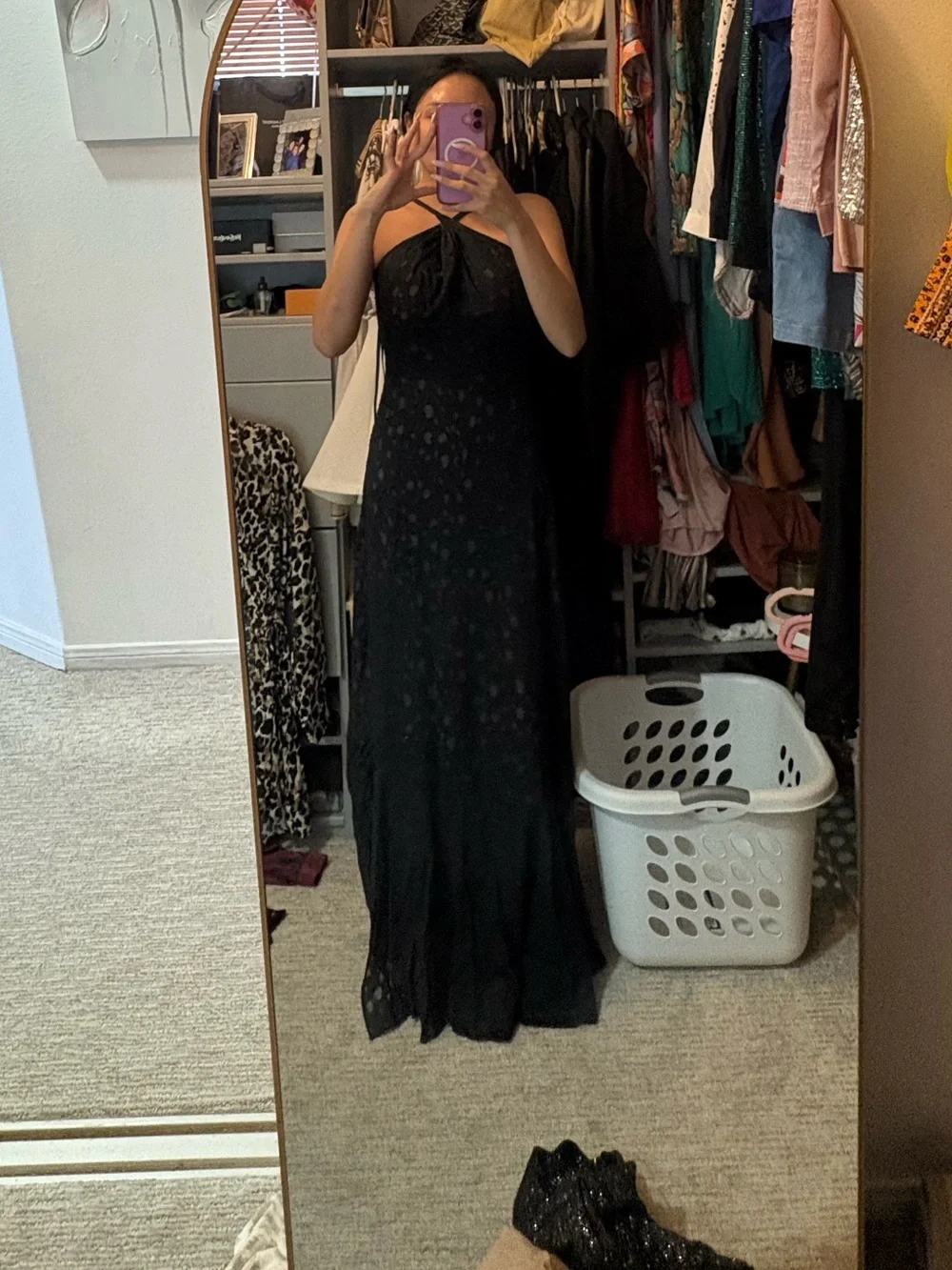 BCBGMaxAzria Strappy Maxi Slip Dress